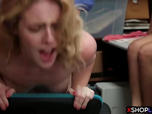 Teen thieves torn up by a security guards hard man meat