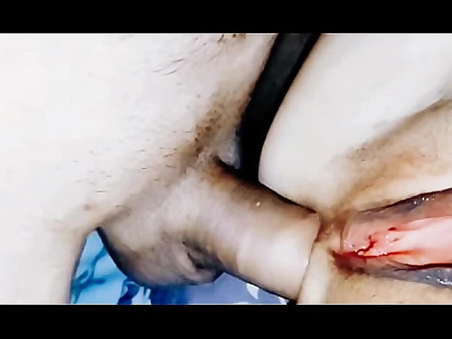 Close up assfucking with open pussy lips