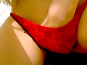 Sweet titillating teen on webcam