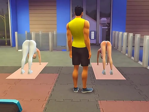 Mulher na academia dando professional individual the sims 4