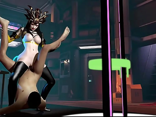 3 dimensional sexy Japanese robot dressed in sexy undergarments got her raw pussy fucked so rock-hard