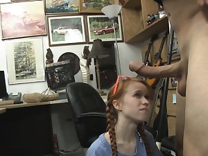 Pretty Red Haired Teen Dolly Little Blowjob Round Situation