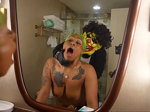 Moee Baby Gets Her Pussy Coins Knocked Out By Gibby The Clown